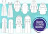 create fashion technical drawings and tech pack