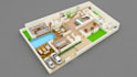 design 3d floorplan, exterior, interior, and rendering