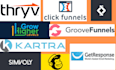 do thryv, gohighlevel, kartra, clickfunnels, simvoly, groovefunnel, getresponse