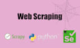 collect data via web scraping and data mining