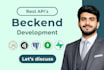 build custom backend, rest API and database architecture