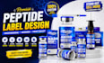 design modern supplement, peptide and product label design