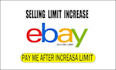 increase your ebay account selling limit