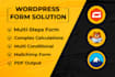create advanced multi step gravity form, wp form, contact form 7