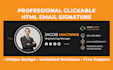 do professional clickable HTML email signature