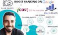 set up rank math or yoast SEO for XML sitemap and robots txt
