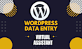 do wordpress article formatting and publishing, image creation using canva