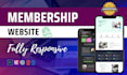 build membership and subscription website with payment setup