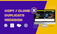 copy, clone redesign, duplicate website using wordpress