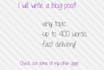 write a blog post