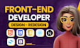 be your front end web developer in react js and next js