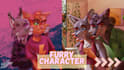 draw your furry character in my cartoon style