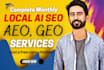 do local SEO, GEO, and aeo to rank your site on google and ai search