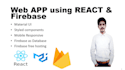 build web application using react and firebase