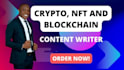 write on crypto news and blockchain articles and blogpost
