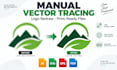 manually vectorize and redraw your logo or image