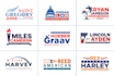 design creative minimalist professional political campaign logo