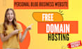 create complete website free domain and hosting free logo