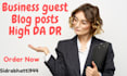 do guest posts on high da authority websites