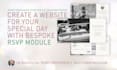 create your wedding website with rsvp collection