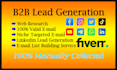 do b2b lead generation linkedin and web research manually