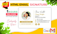 create HTML clickable email signature