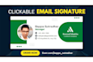 create clickable modern HTML email signature