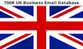 provide 700k UK business email database