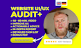 conduct an in depth UI UX website review and give advice