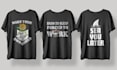 do minimalist typography and graphic t shirt design