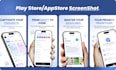 professional app screenshots for play store and app store