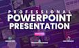 design professional and modern powerpoint presentation