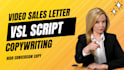 a captivating 60 to 90 second video sales letter script that generates interest