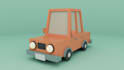 make a low poly car model for your game