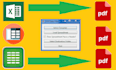 make auto PDF form filler, unltd use, spreadsheet, adv logic