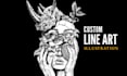 draw premium custom line art illustrations for your project