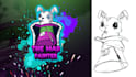 d trippy psychedelic styles hand drawn logo