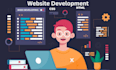 develop your web backend using python django and bootstrap
