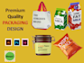create modern and unique packaging or label designs