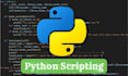 create custom python scripts for your needs