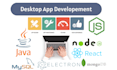 create desktop application using java electron js