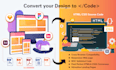 convert  figma, adobe xd, PSD, PDF design to responsive HTML, CSS, js