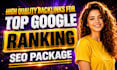 create top quality higher rank contextual backlinks package
