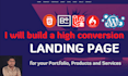 create single page with modern design