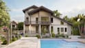 design modern backyard landscape with 3d visualization