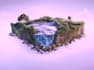 create fantasy dnd background, landscape and environment art