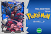 draw as a trainer with your pokemon team