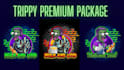 do colorful trippy, psychedelic, artwork, logo ,illustration