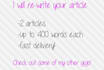 rewrite 2 articles
