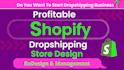 make profitable shopify website or ecommerce shopify dropshipping store design